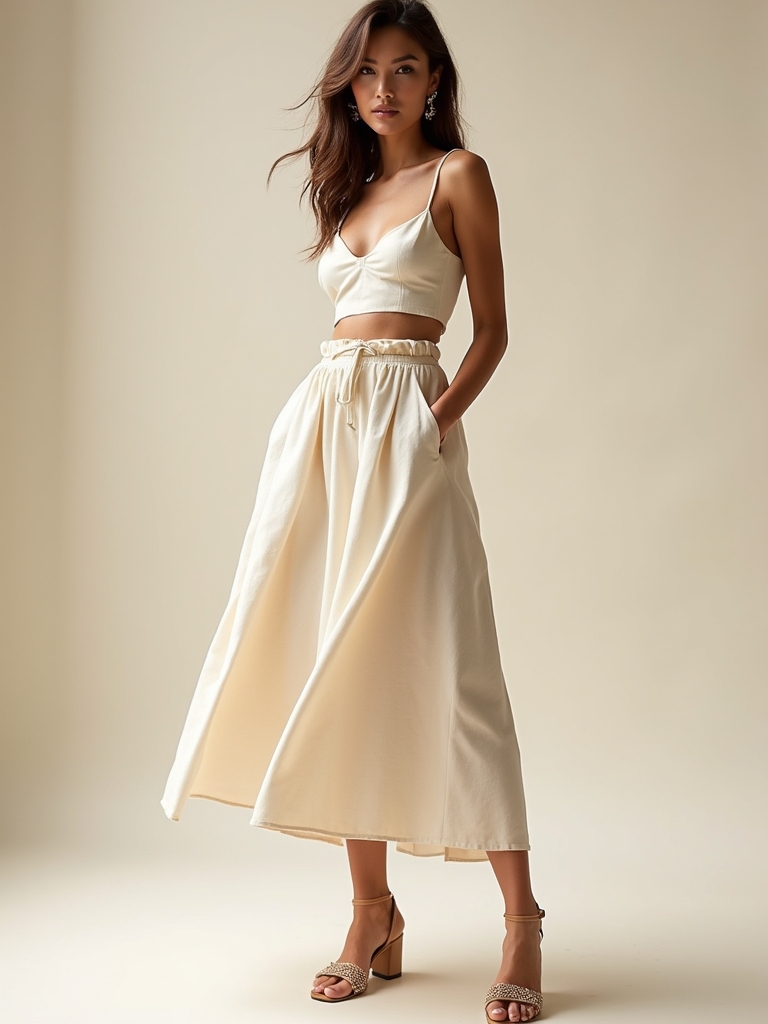 flattering midi skirt styles