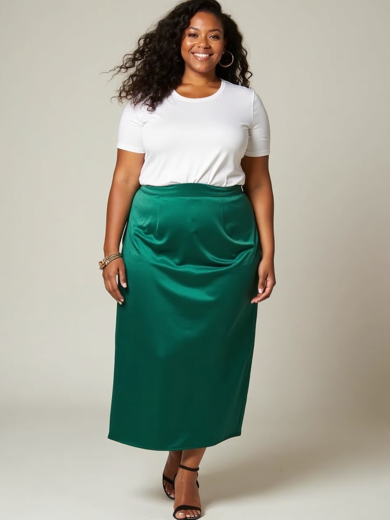 flattering skirt and tee combinations