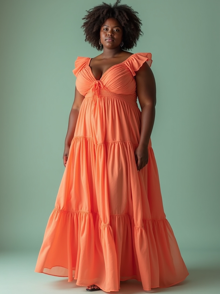 flattering tiered sundresses for curves