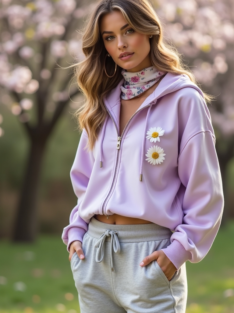 floral accents balance style