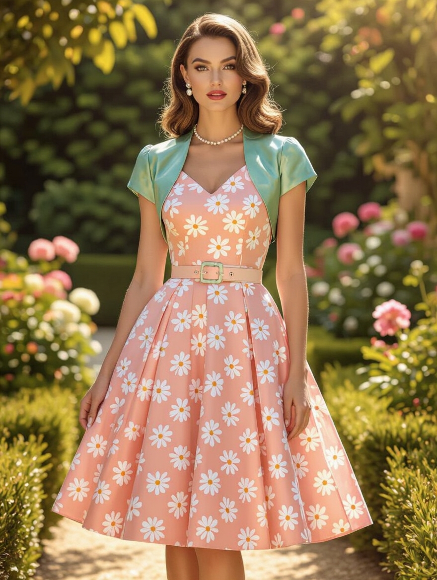 floral retro aesthetic exploration