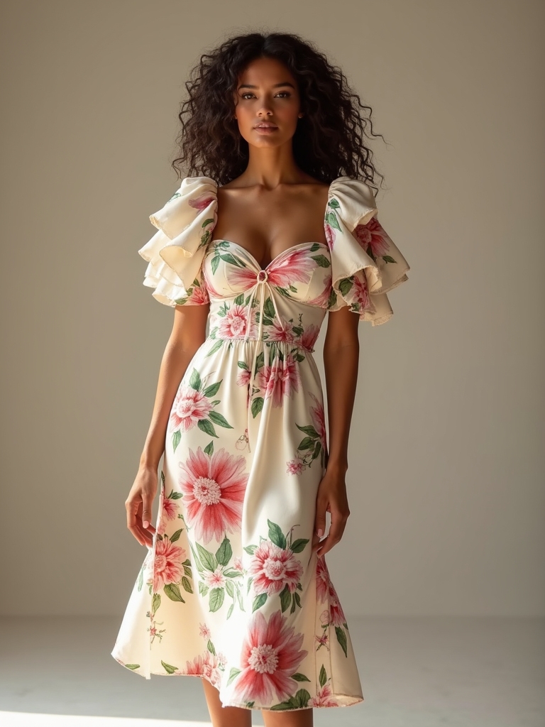 floral ruffles for summer