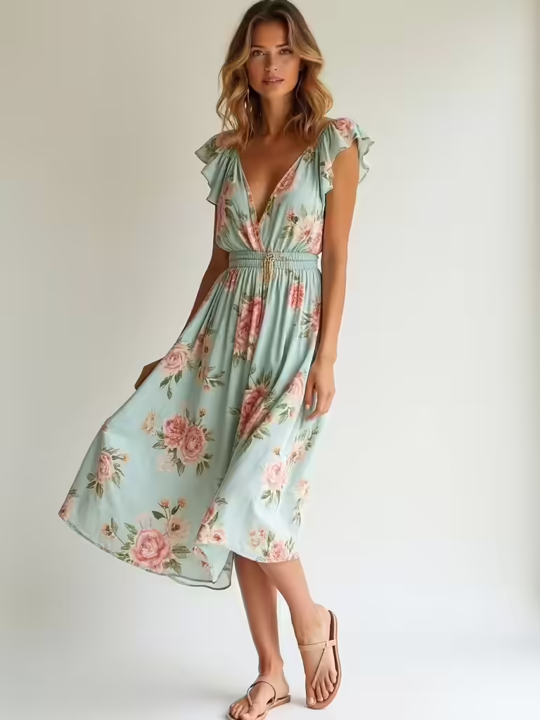 fresh floral print styling