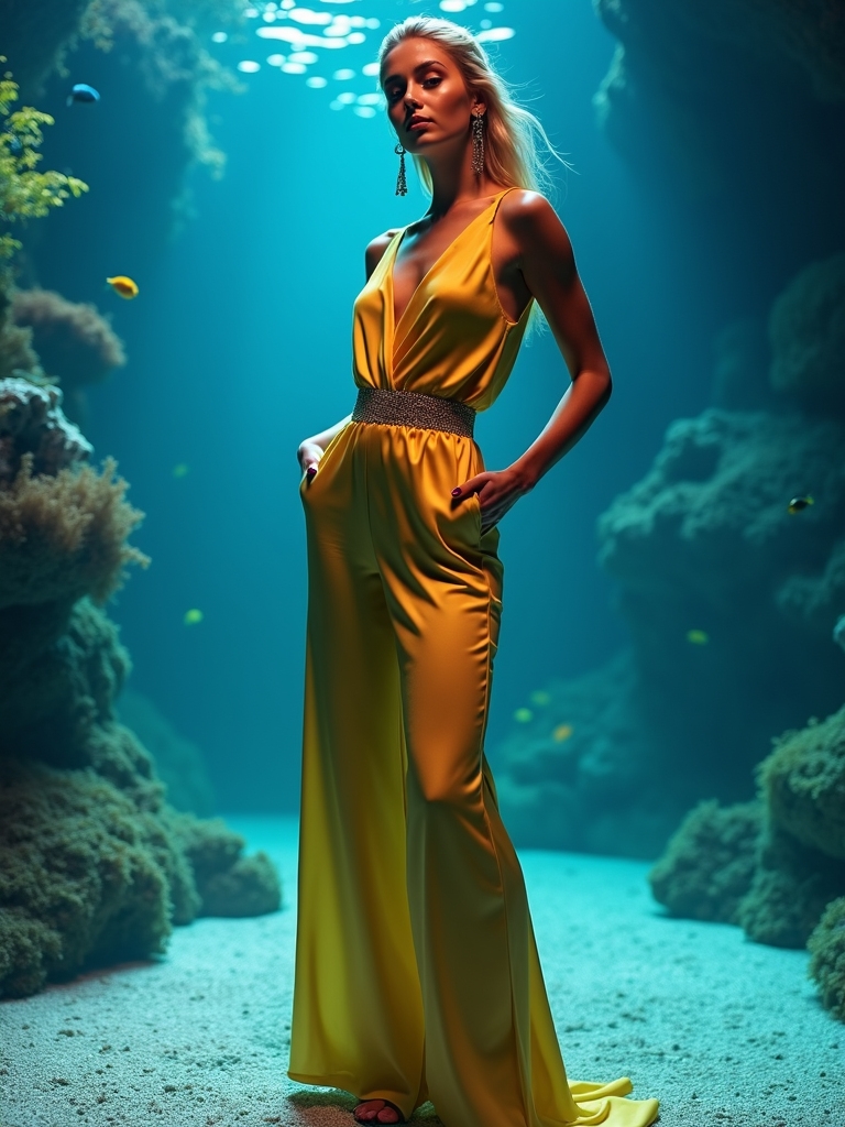gentle fish focused lighting accents