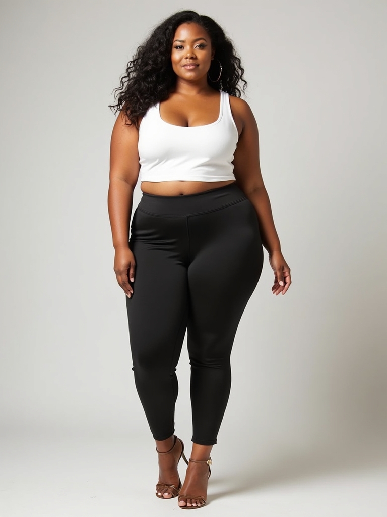 heat friendly plus size leggings