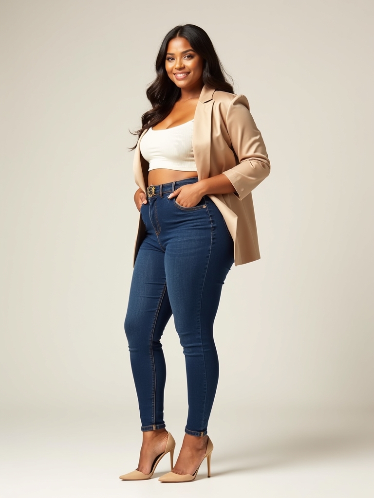 high waisted denim confidence