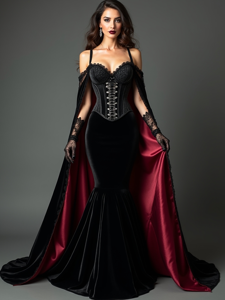 lace corsets dramatic capes