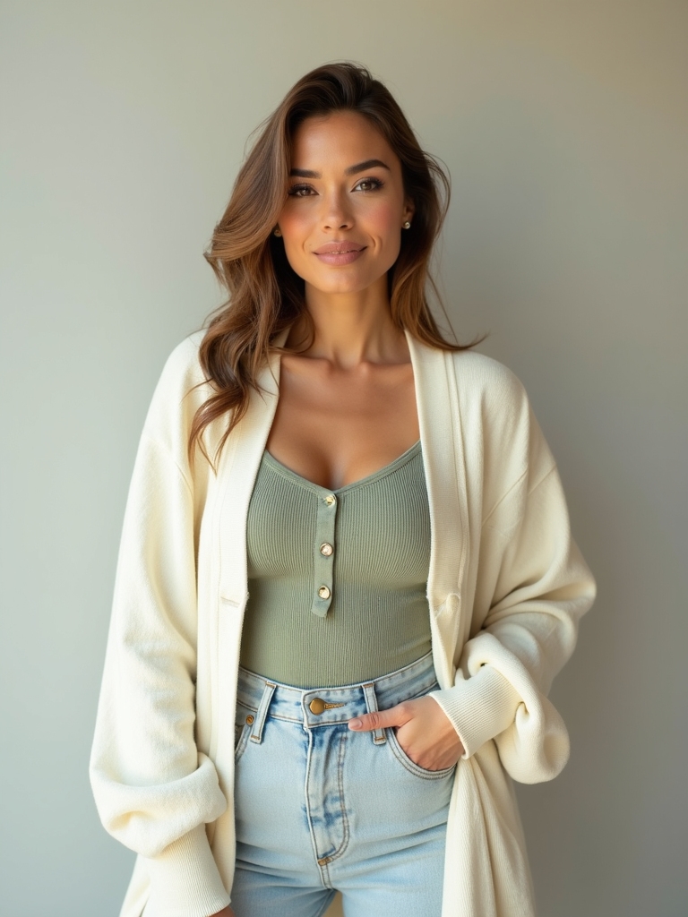 layered knits for spring