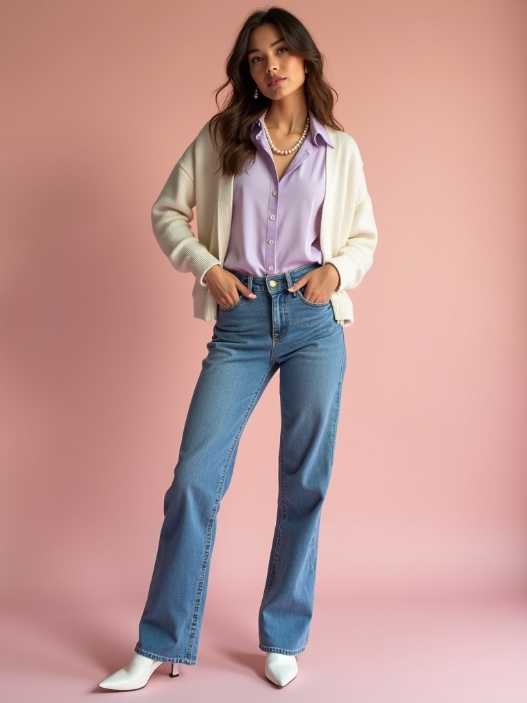 light tops stylish jeans