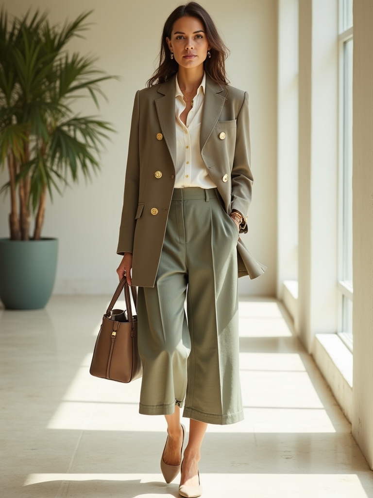 linen blends for office sophistication