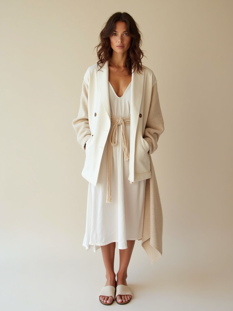 linen cotton knits combination