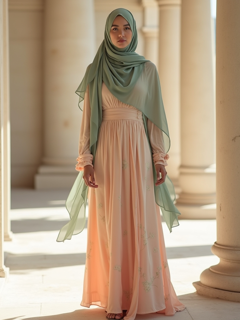 maxi dresses with scarves