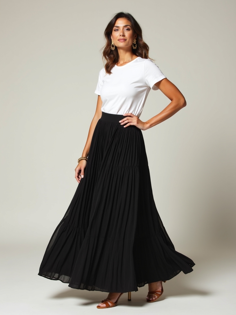 maxi skirts tees comfort