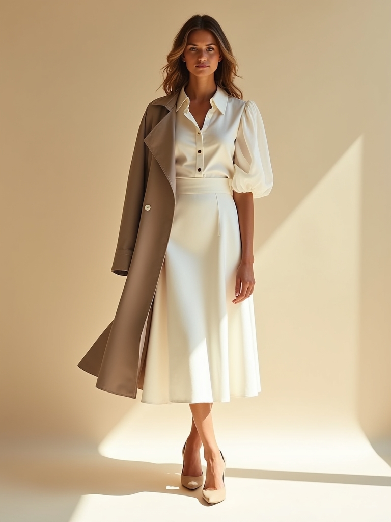 modest midi skirt styling