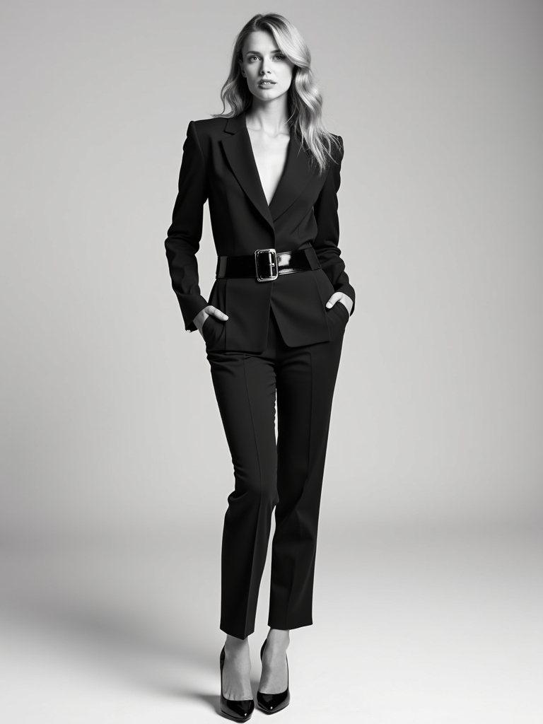 monochrome outfits enhance confidence
