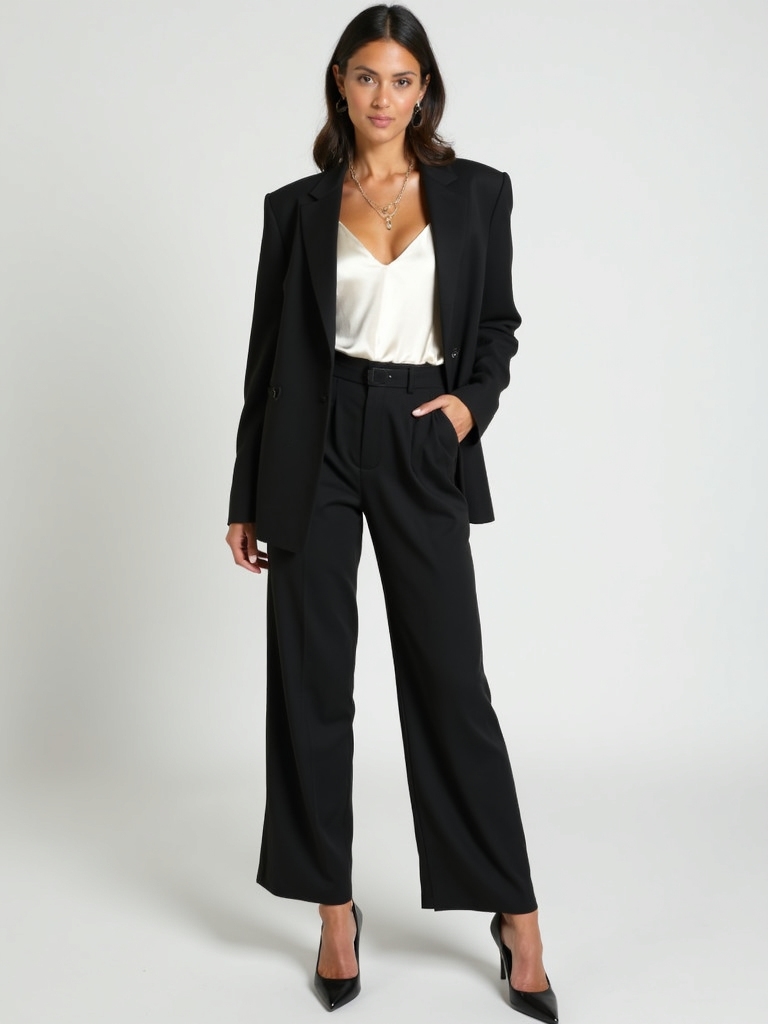 monochrome wardrobe for versatility