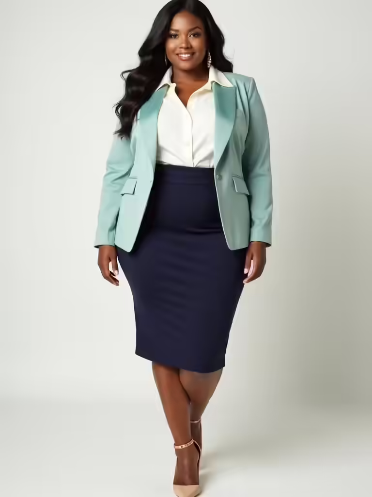 plus size office fashion