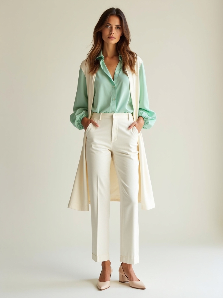 polished breathable spring tops