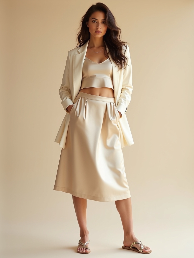 satin and linen combinations