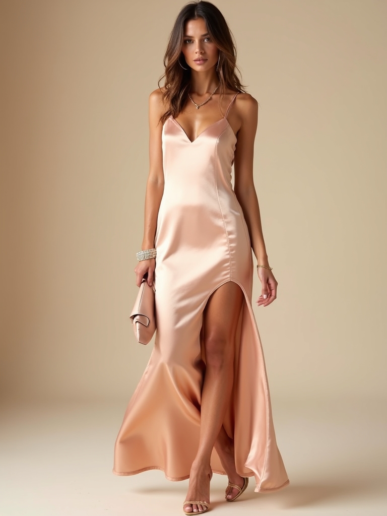 satin dress for effortless elegance
