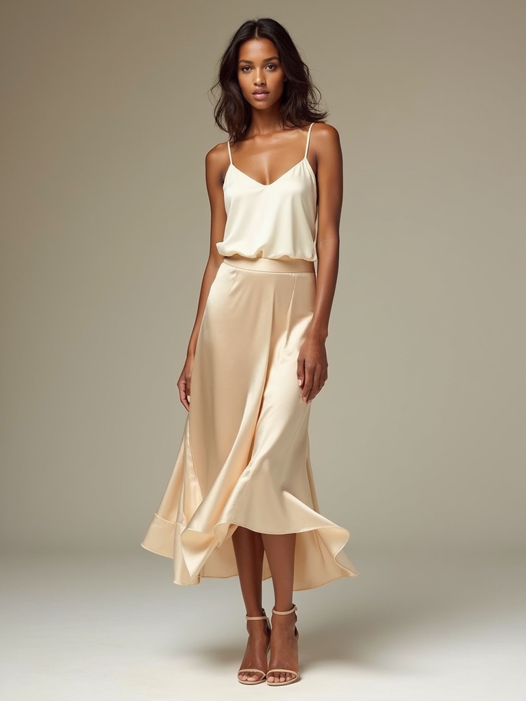 satin elegance with minimalism