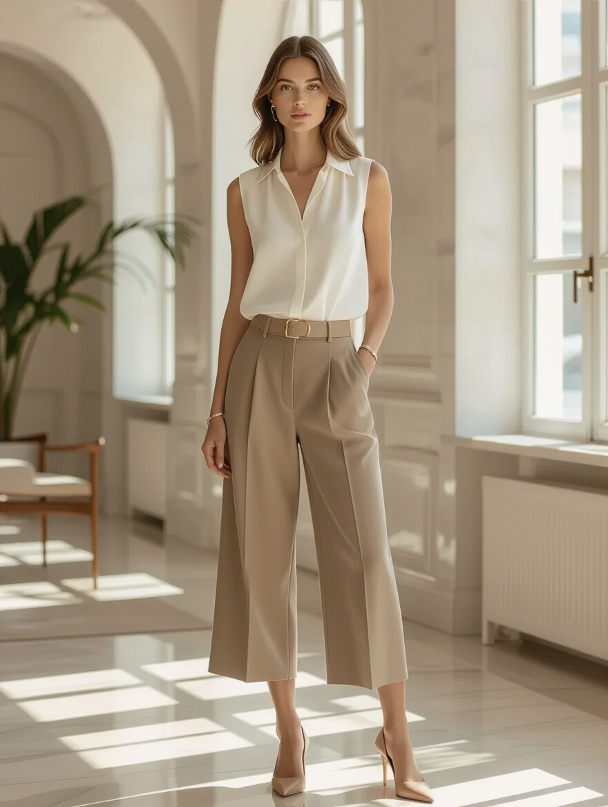 sleek summer work capsule