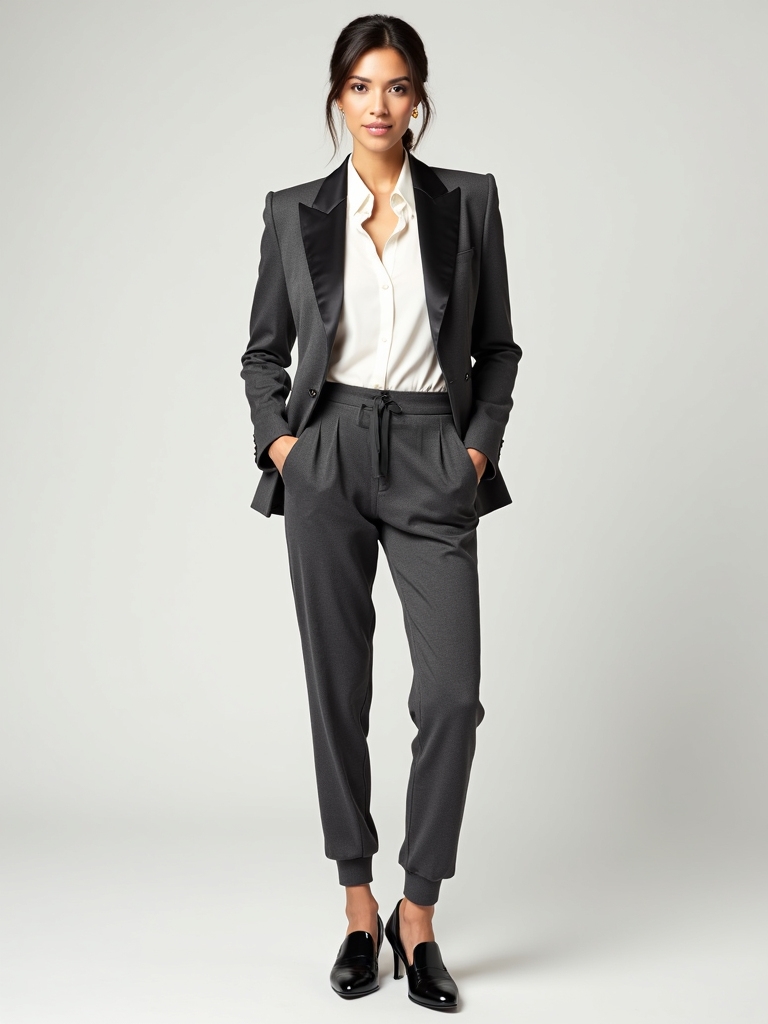 smart casual joggers and blazers
