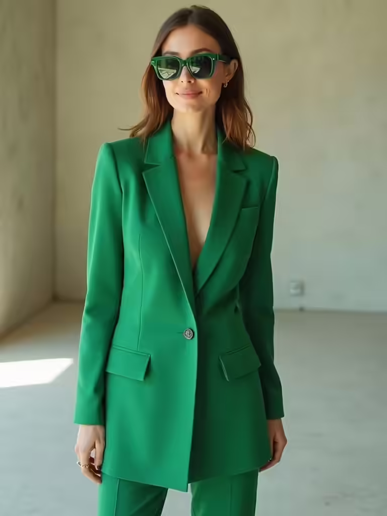 stylish green outfit inspirations