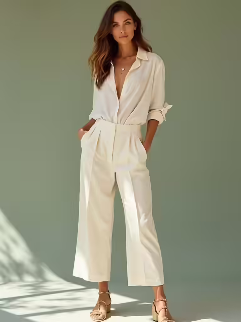 stylish linen summer outfits