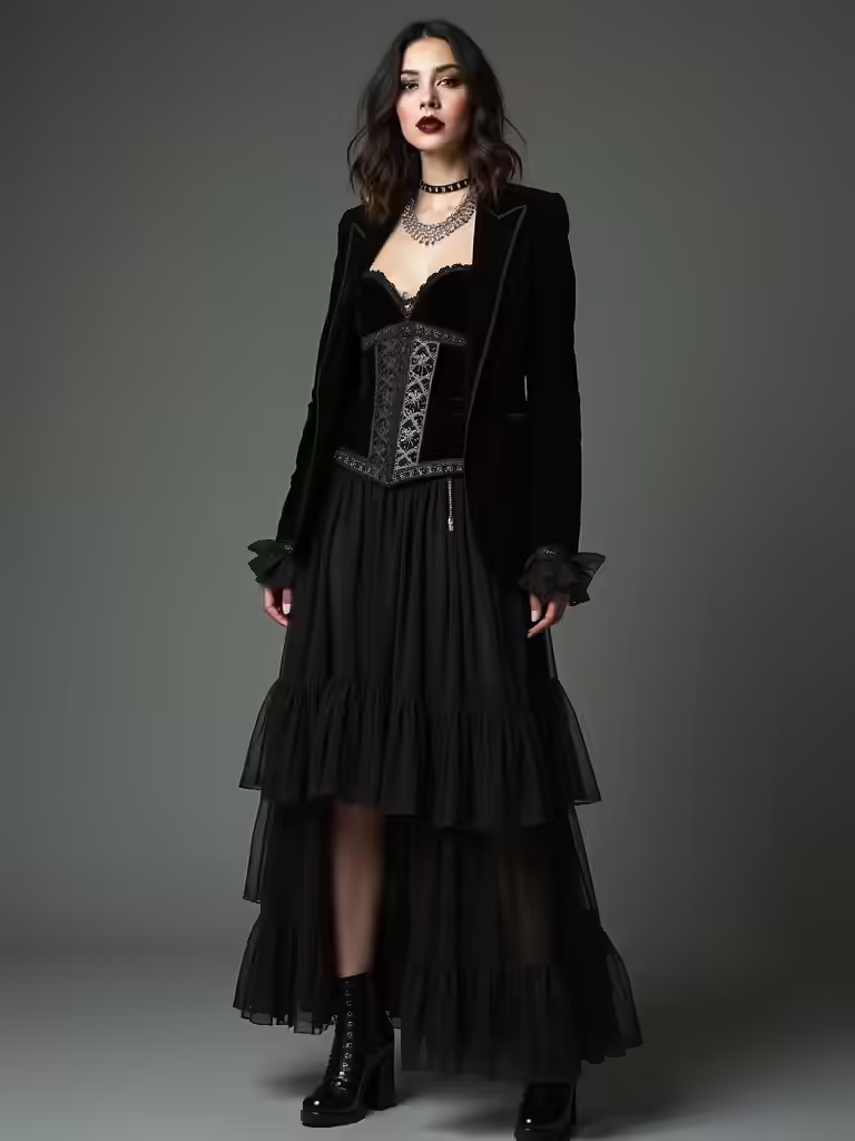 subtle gothic accessory details