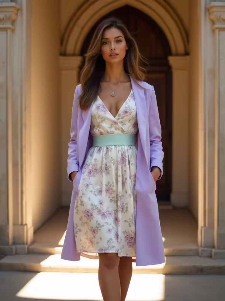 subtle prints flattering spring colors