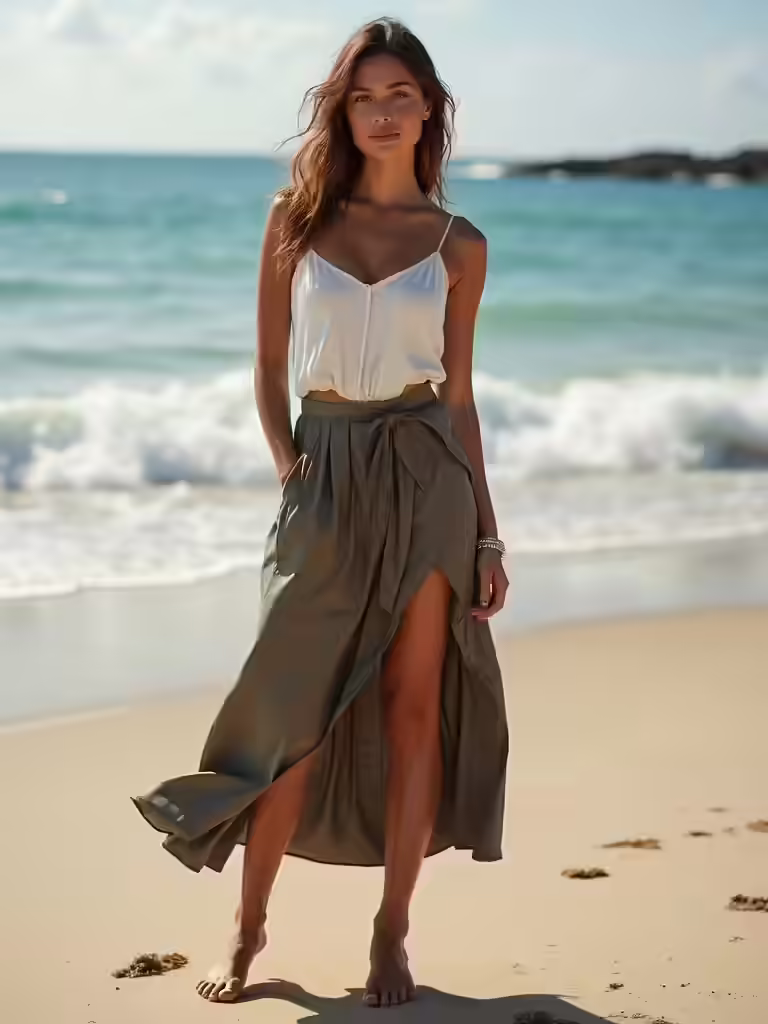 summer skirt outfit ideas