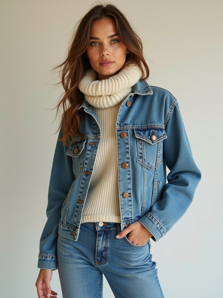 tailored denim jacket versatility