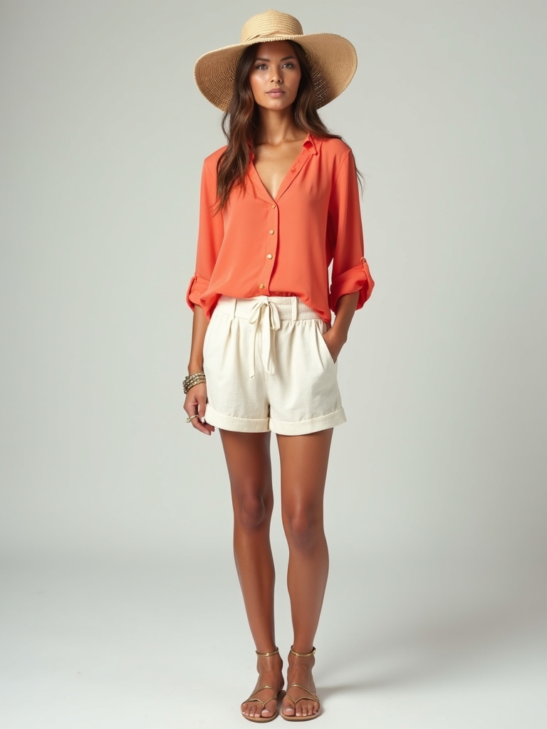 temple and beach attire