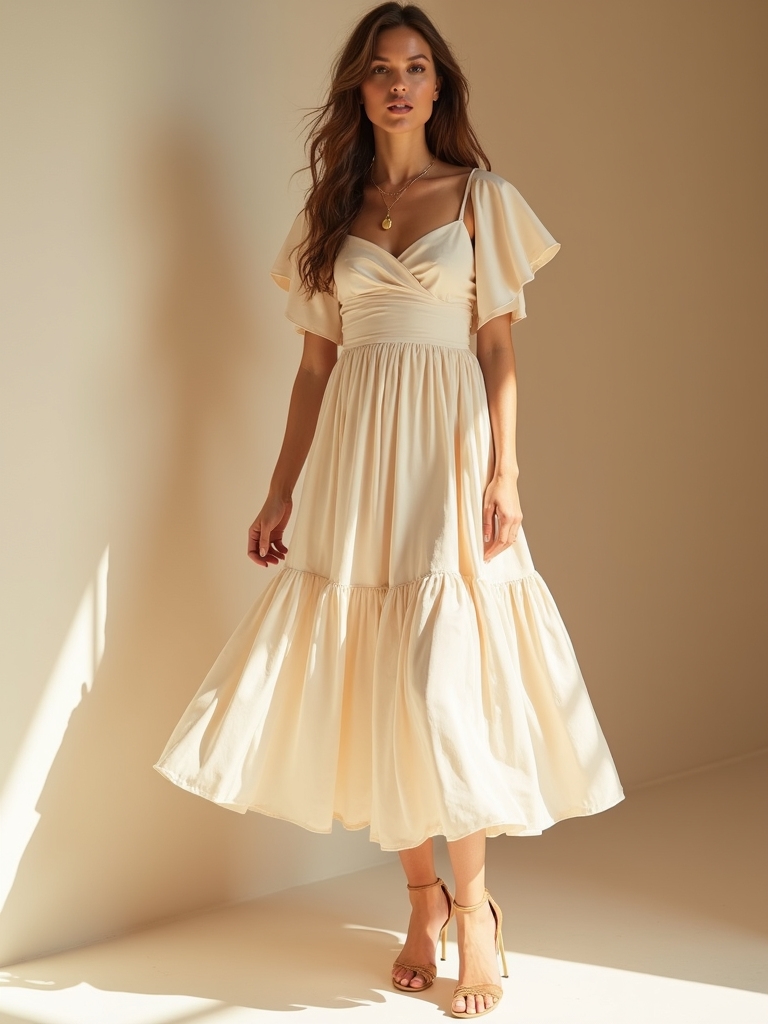 versatile airy midi dress