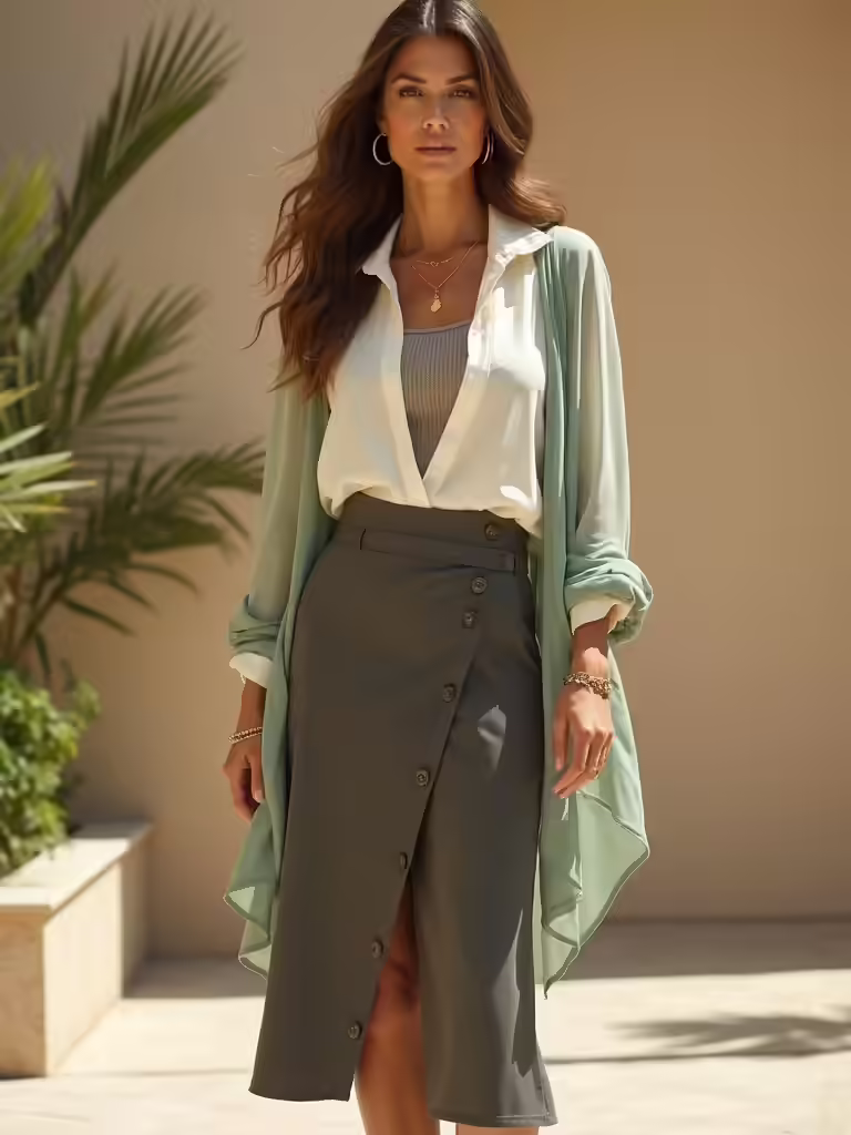versatile summer outfit layering