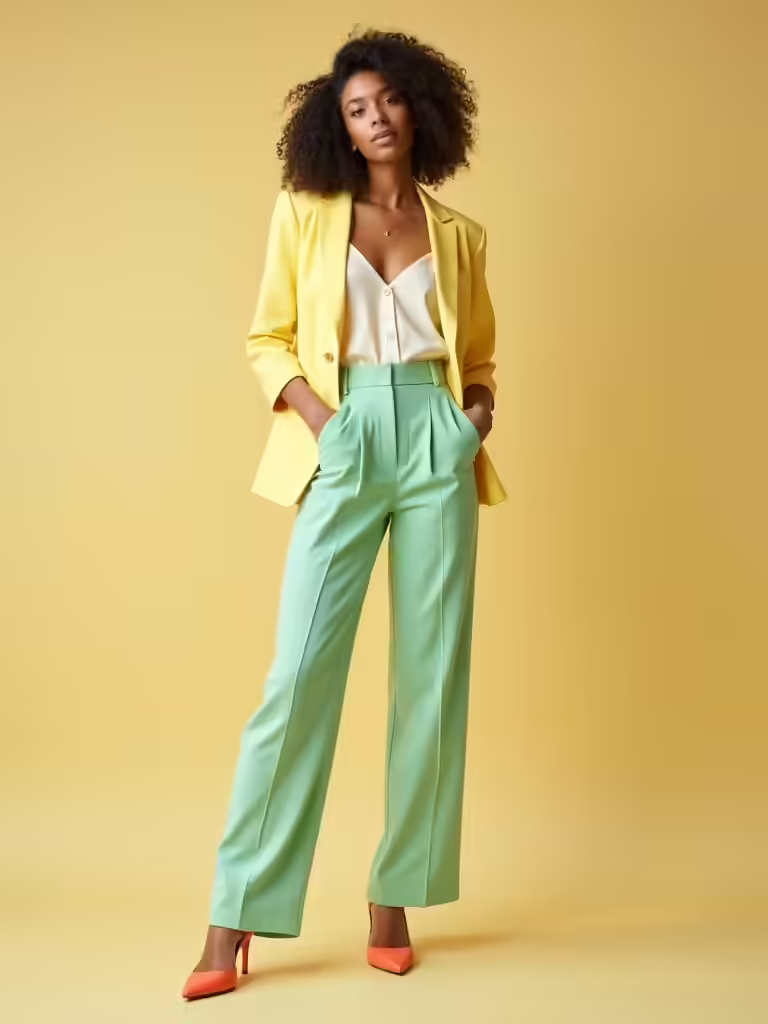 vibrant spring work attire