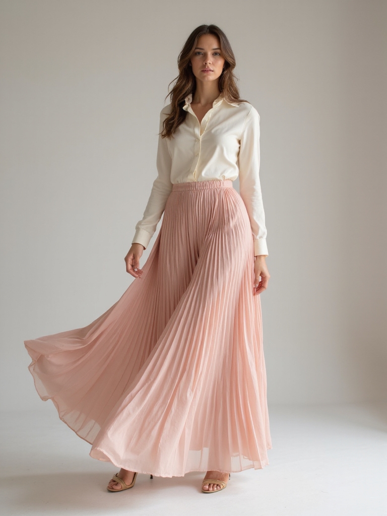aesthetic long skirt styles