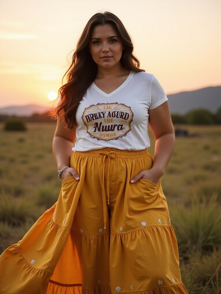 boho skirts graphic tees