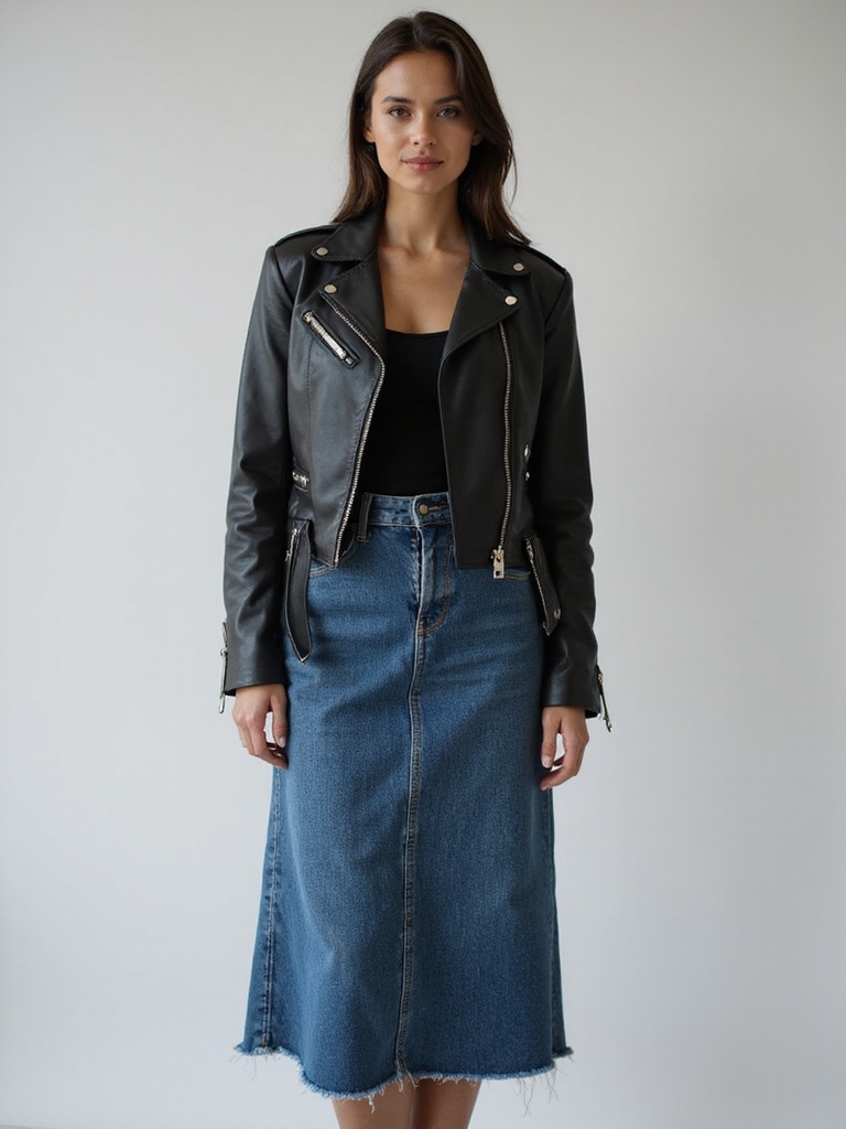 bold jackets chic midi skirts