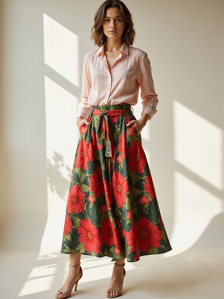 bold prints playful skirts