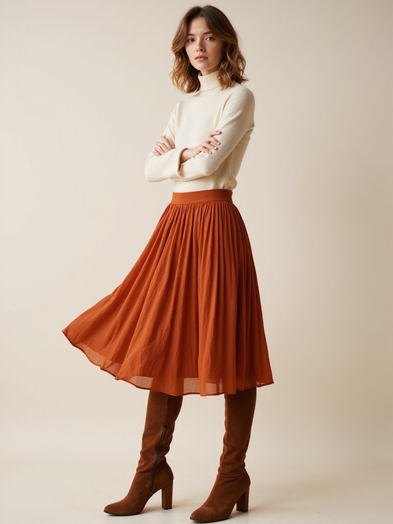 bold skirts sleek boots