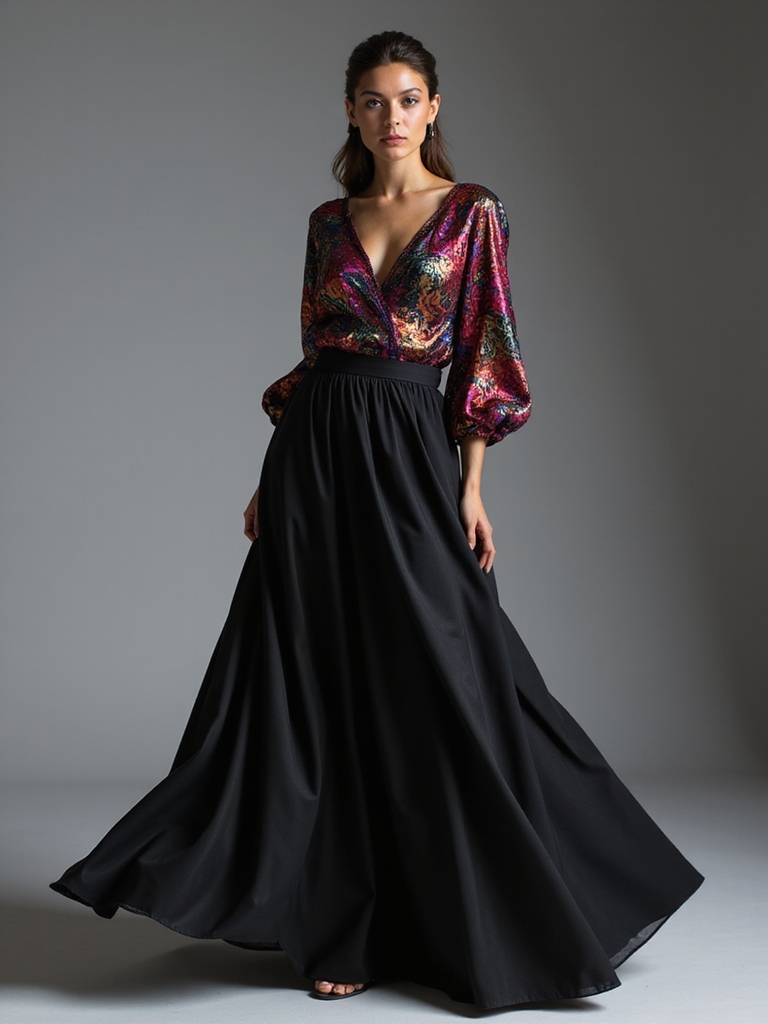 bold tops elegant skirts