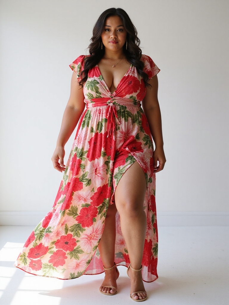 bold vibrant floral fashion