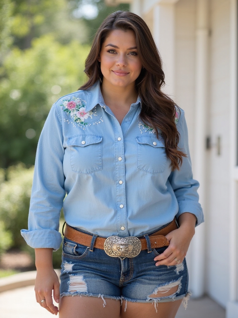 bold vibrant rodeo outfits