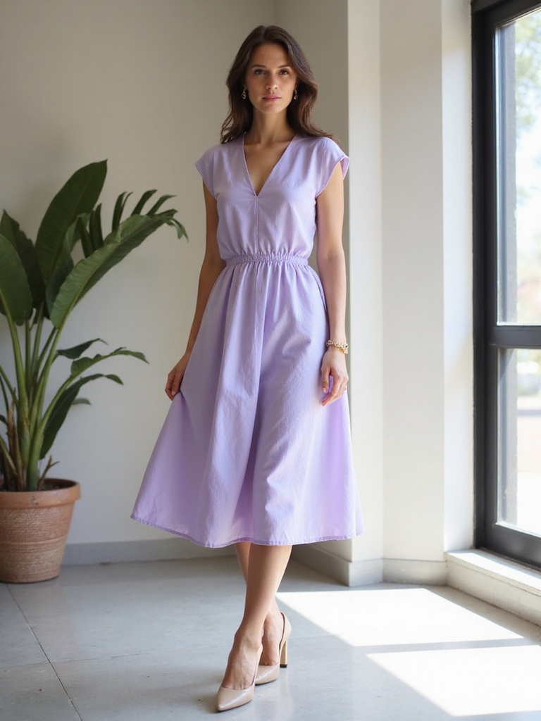 breathable midi dresses comfort