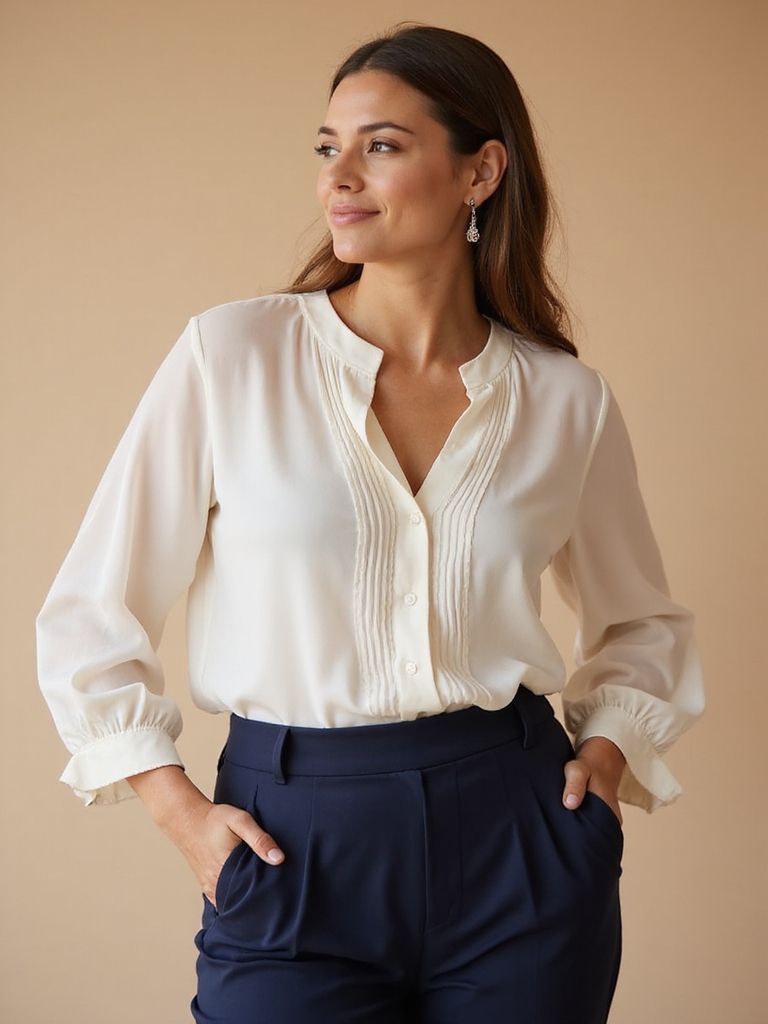 breathable plus size blouses