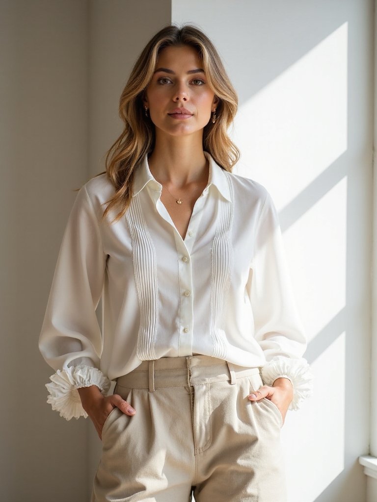 breathable summer office blouses