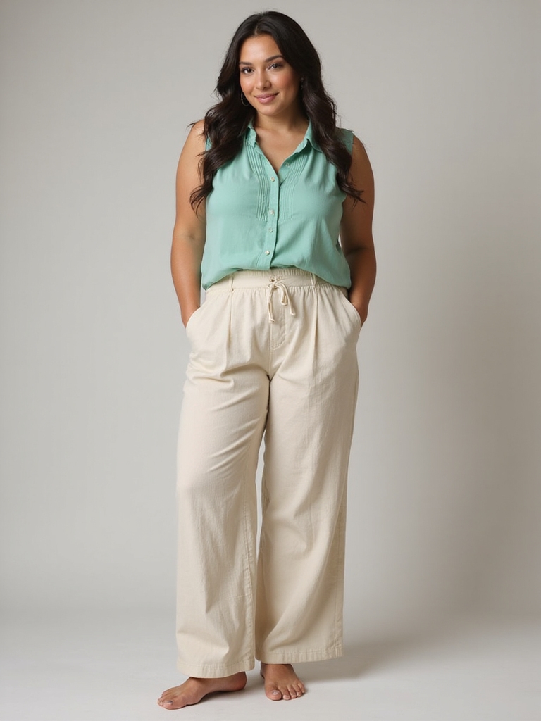 breathable wide leg summer style