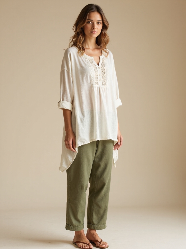breezy tunics polished pants